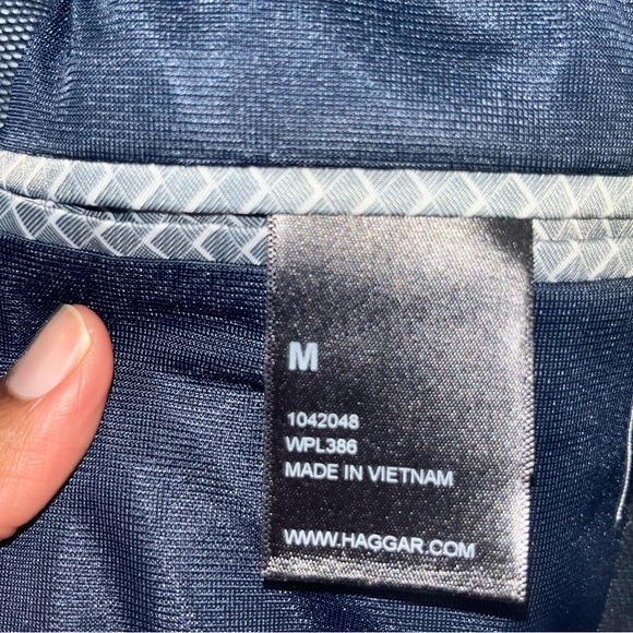 Haggar LIKE NEW H26 Men’s “The Park Blazer” Tailored Fit a Navy - Medium - Picture 10 of 14